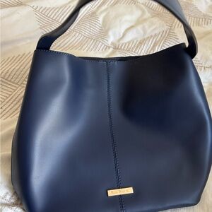 Ron White Navy Shoulder Bag
